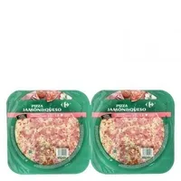 Pizza duo jamón y queso