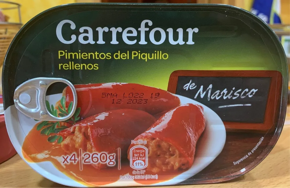 Pimientos del piquillo rellenos de marisco