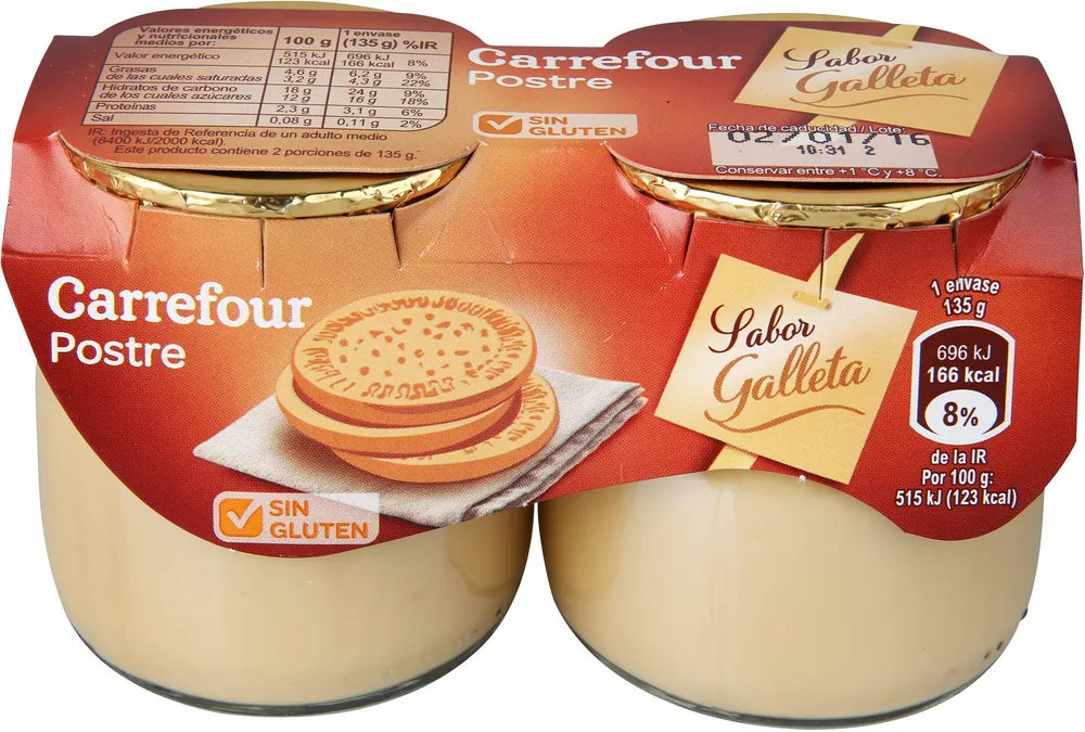 Postre Galleta Maria