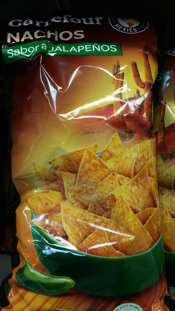 Nachos sabor a jalapeños
