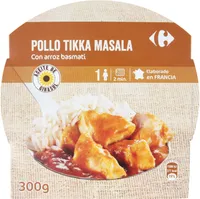 Pollo tikka con arroz basmati