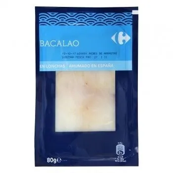 Bacalao en lonchas ahumado