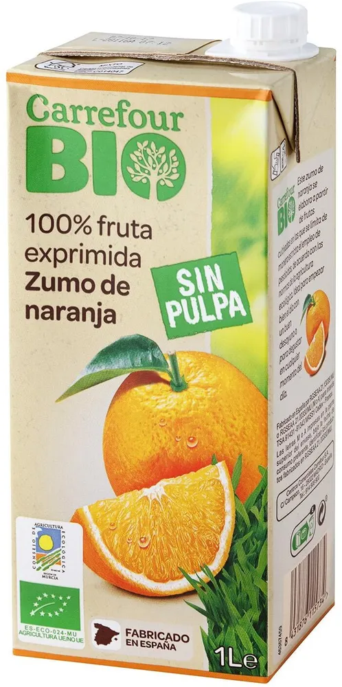 Zumo de naranja Bio