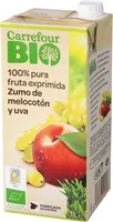 Zumo de melocotón uva