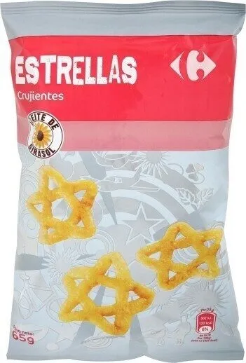 Aperitivos de patatas estrellas