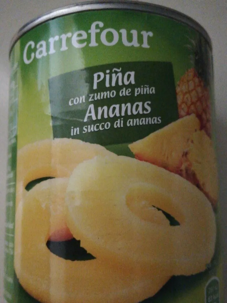 Piña con zumo de piña