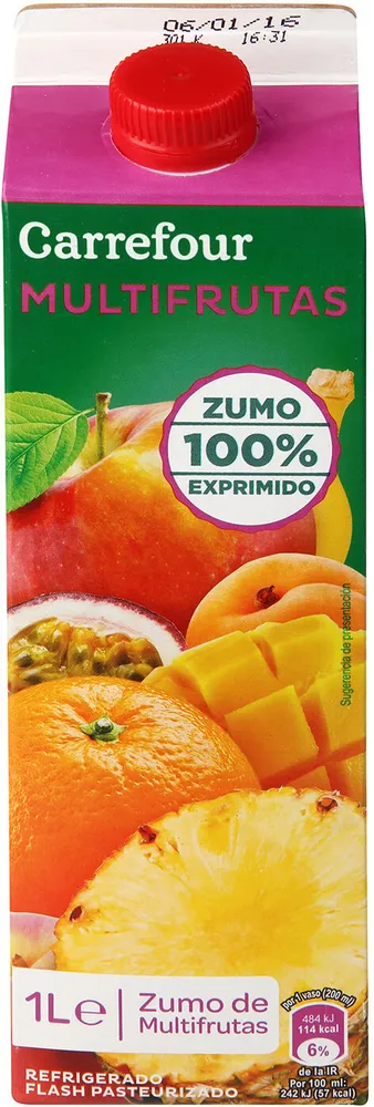 Zumo exprimido multifruta