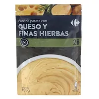 Pure patatas queso y finas hierbas