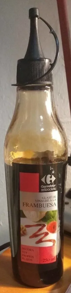 Glasé de vinagre a la frambuesa