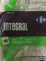 Pan de molde integral sin corteza