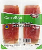 Jamón curado medias lonchas extrafinas