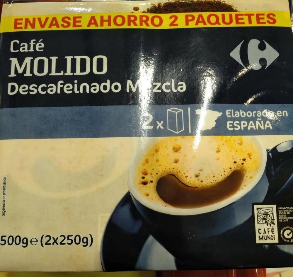 Café molido mezcla desCaféinado