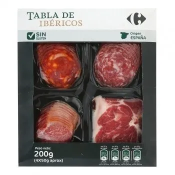 Tabla ibéricos (paleta+lomo+chorizo+salchichón)