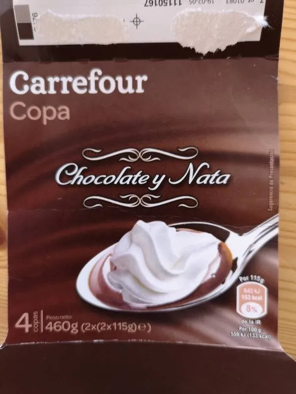 Copa con Nata y Cacao