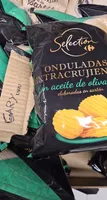 Patatas fritas onduladas con aceite de oliva
