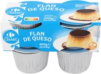 flan de queso por cuatro Carrefour