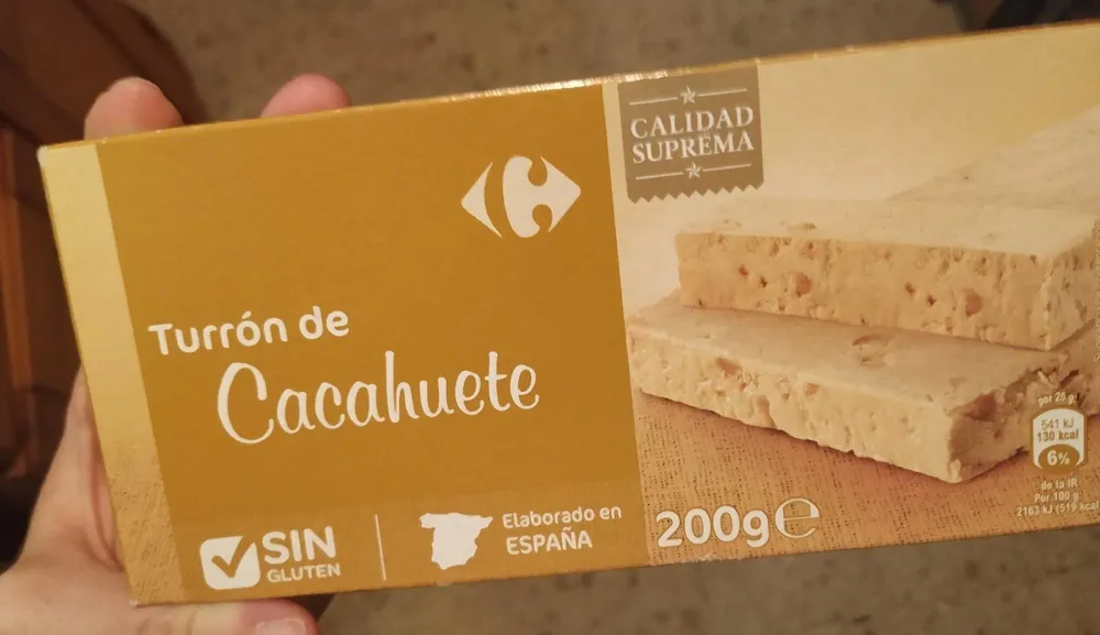 Turrón de cacahuete