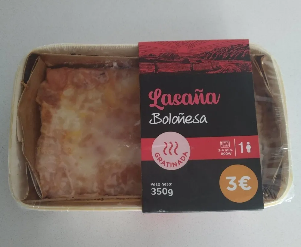Lasaña boloñesa