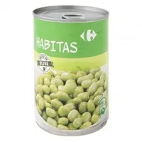Habitas baby con aceite de oliva