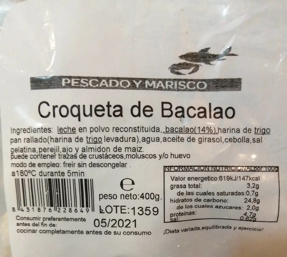 Croquetas de bacalao