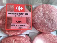 Hamburguesa de vacuno y cerdo