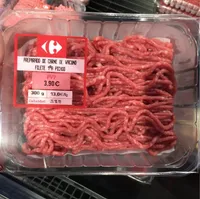 Preparado de carne de vacuno