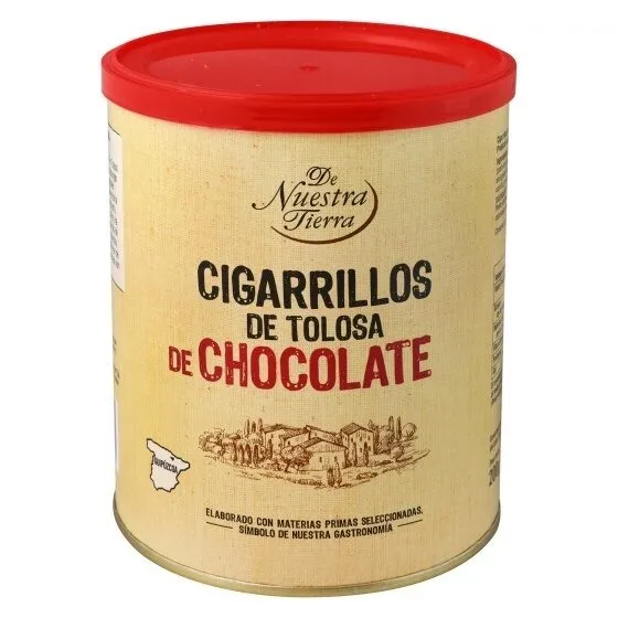Cigarrillos de Tolosa de chocolate