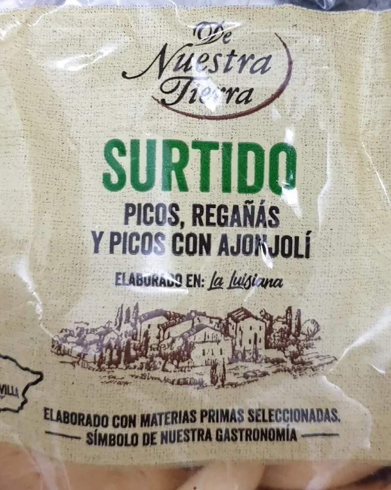 Surtido de picos y regañás con ajonjoli