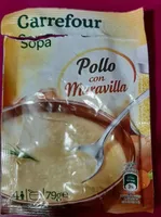 Sopa pollo con maravilla