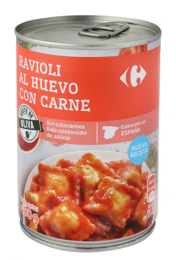 Raviolis Al Huevo Rellenos De Carne