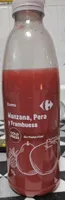 Zumo de manzana, pera y frambuesa