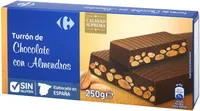 Turrón chocolate con almendras