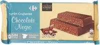 Turrón crujiente chocolate negro