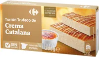 Turrón trufado de crema catalana