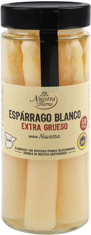 Esparrago entero blanco 6/8 D.O. Navarra