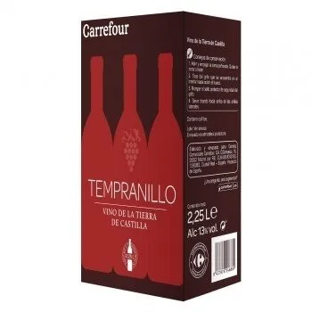 Vino bib igp vt castilla tinto tempranillo