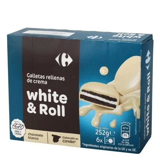 Galleta sandwich white&roll
