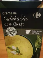 Crema de calabacin con queso