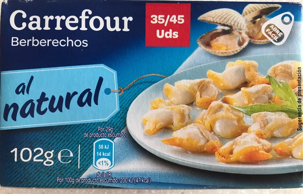 Berberechos al natural