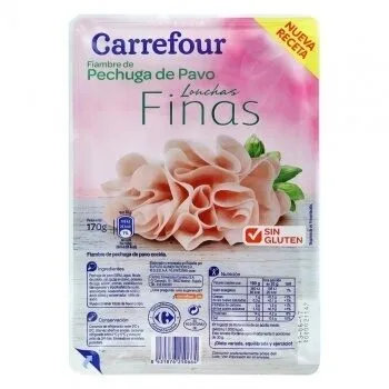 Pechuga de pavo finas lonchas