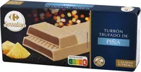 Turrón trufado de piña