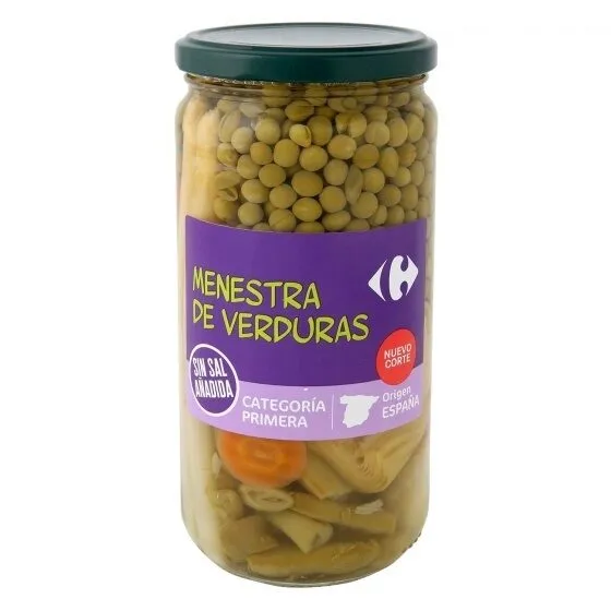 Menestra de verduras sin sal carrefour fco