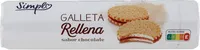 Galleta rellena chocolate