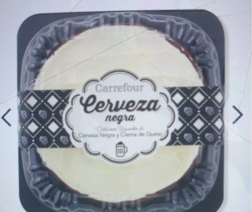 Tarta de cerveza negra