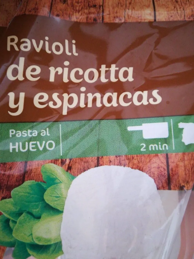 Ravioli de ricotta y espinacas