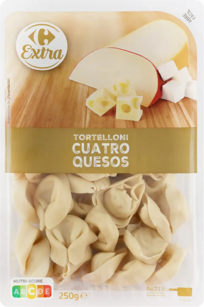 Tortelloni de queso