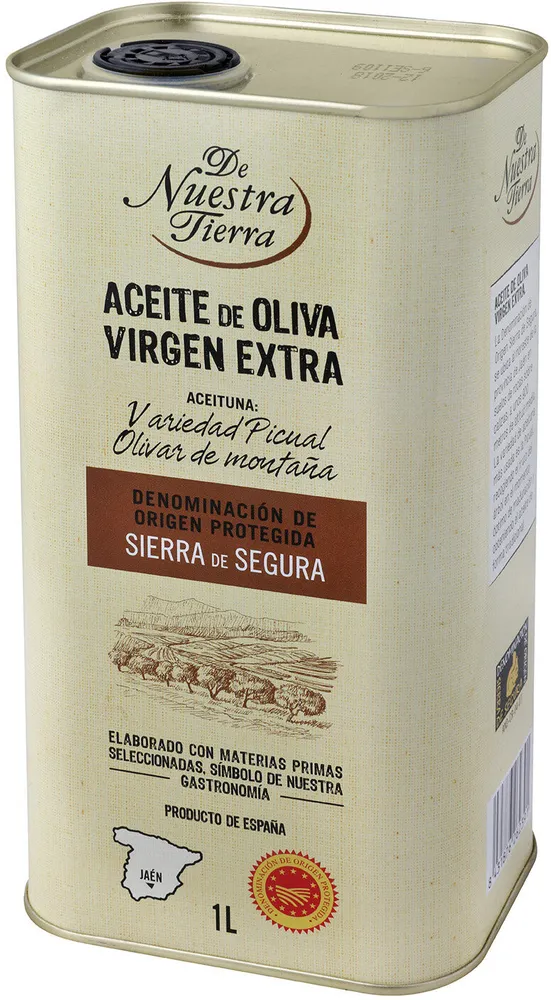 Aceite oliva virgen extra do sierra del segura