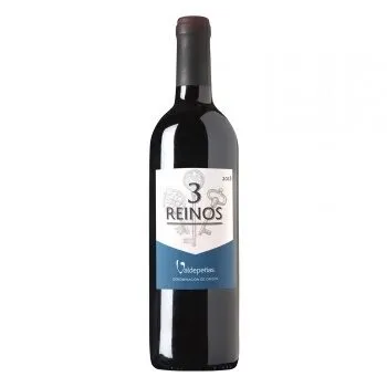 Vino do valdepeñas tres reinos tinto