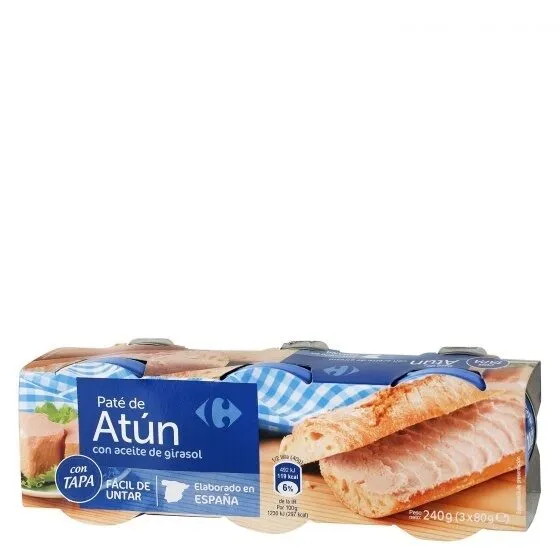 Paté atun con aceit.girasol