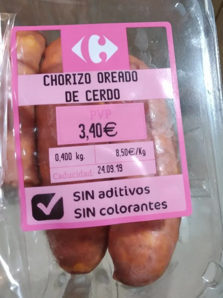 Chorizo oreado de cerdo